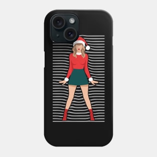 A Girl Wearing Christmas Wardrobe Fashionable Style Phone Case