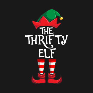 Thrifty Elf Matching Family Christmas T-Shirt