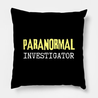 Paranormal Investigator Pillow