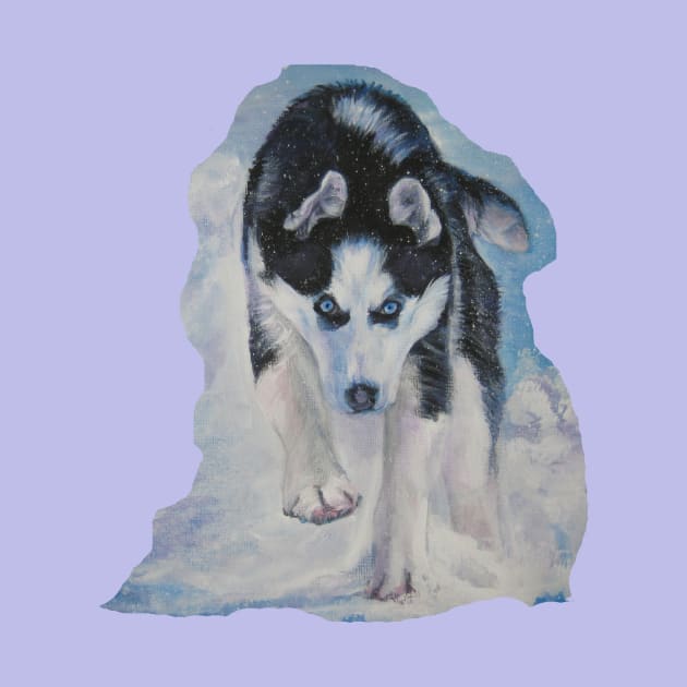 Siberian Husky Fine Art Painting by LASHEPARD