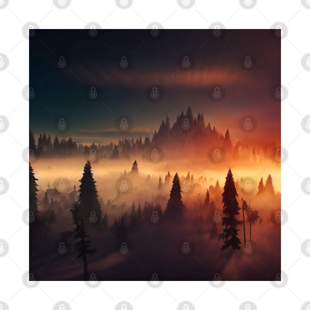 Dreamy forest landscape by Salogwyn