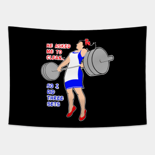 Wives who lift weights Tapestry