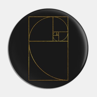 Golden Spiral Pin