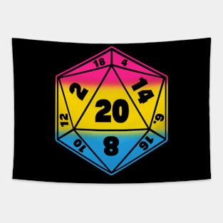 D20 Pride Flag Dice Tapestry