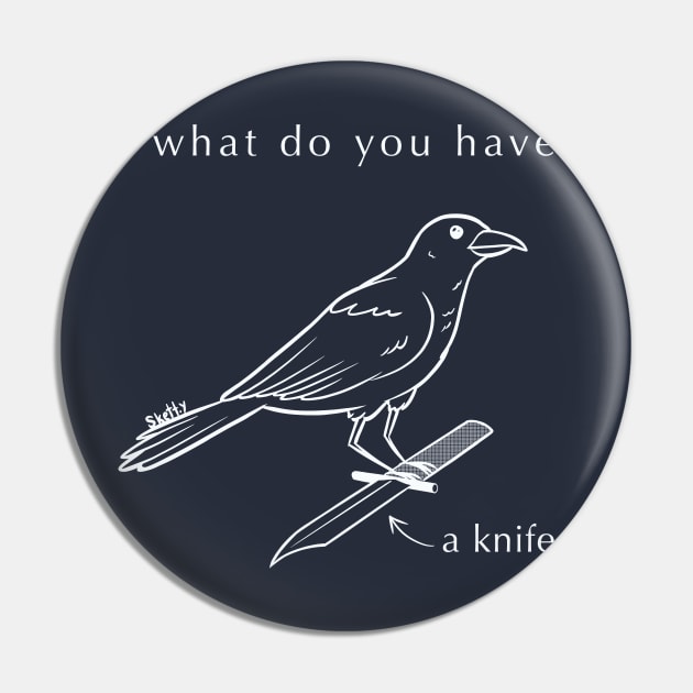 Knife Crow 2 Pin by jastinamor