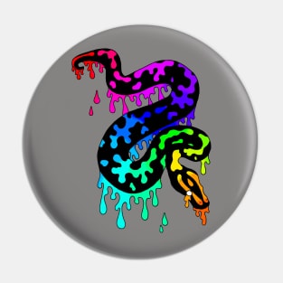 Rainbow Ball Python Pin