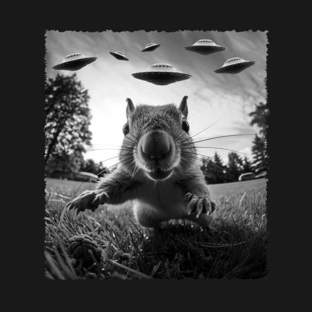 Acorn Ballet Squirrel UFO, Urban Nature Tee Extravaganza by Gamma-Mage