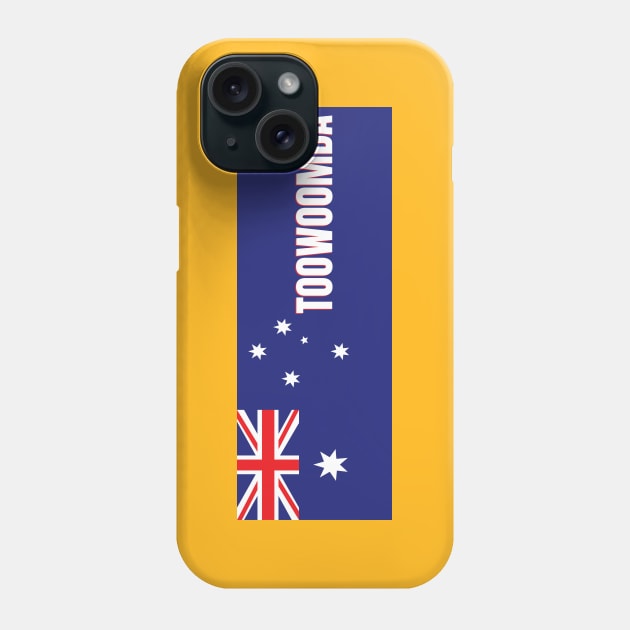 Toowoomba City in Australian Flag Phone Case by aybe7elf