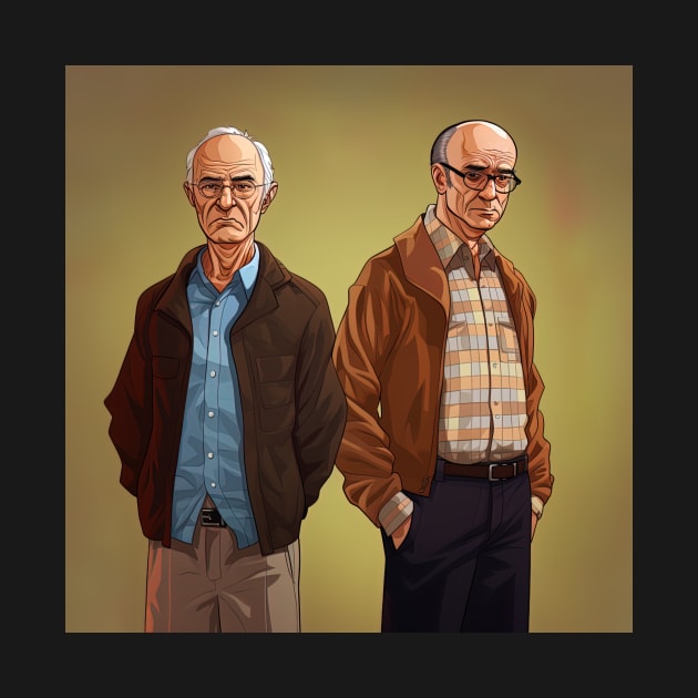 Francis Crick and James Watson by ComicsFactory