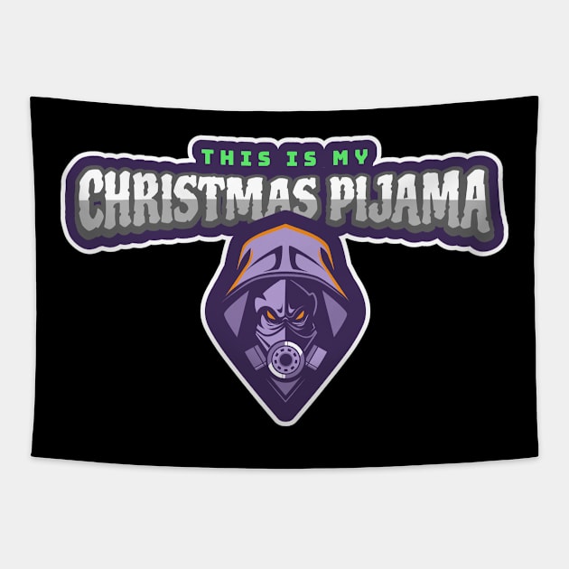 Gamer Christmas Pajamas Tapestry by QuirkyWay