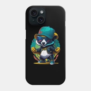 cute panda hip-hop Phone Case