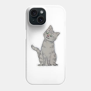 Tabby cat watercolour Phone Case