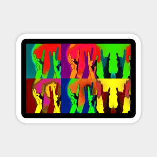 Rock On Everyone - You Rock Hand Signs Magnet