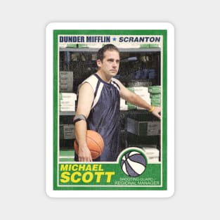 Michael Scott Basketball Trading Card Magnet