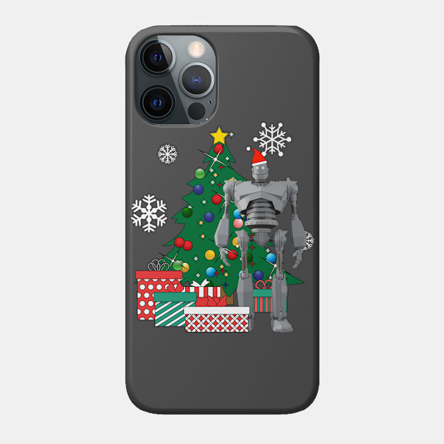 Iron Giant Around The Christmas Tree - Iron Giant - Phone Case