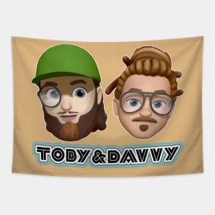 Toby and Davvy-Moji Tapestry