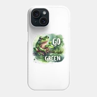 Go Green Frog Phone Case