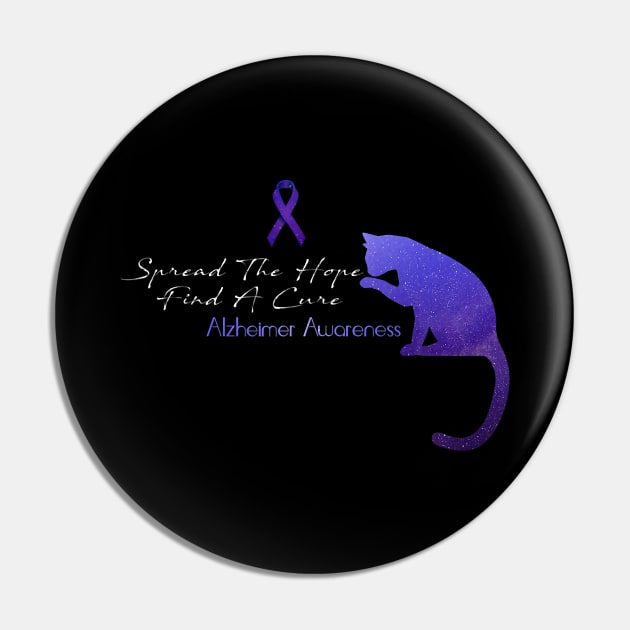 Alzheimer Awareness Spread The Hope Find A Cure Gift Pin by thuylinh8