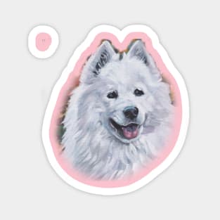 samoyed Fine Art Painting Magnet