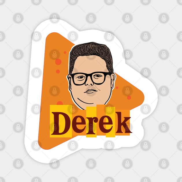 Derek Stranger Things Magnet by Laura Contarino