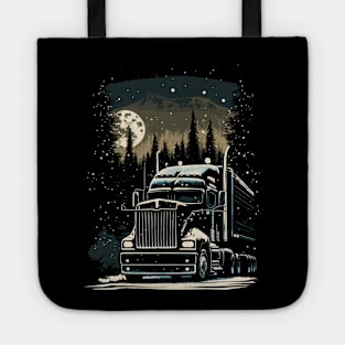 Christmas Cargo: Semi-Truck Gift for Truckers Tote