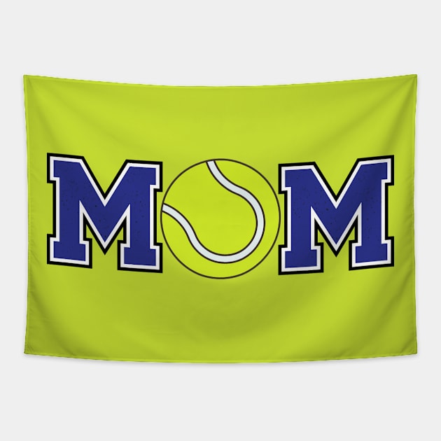 Tennis Mom Blue Tapestry by capesandrollerskates 