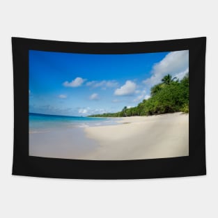 Sandy Beach of Caribbean Island Tapestry