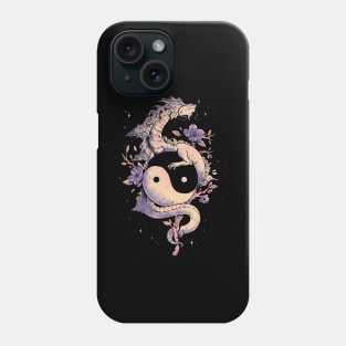 Dragon Flower - Cool Oriental Yin Yang Gift Phone Case