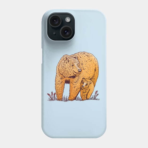 Mother Bear Phone Case by Ornaart