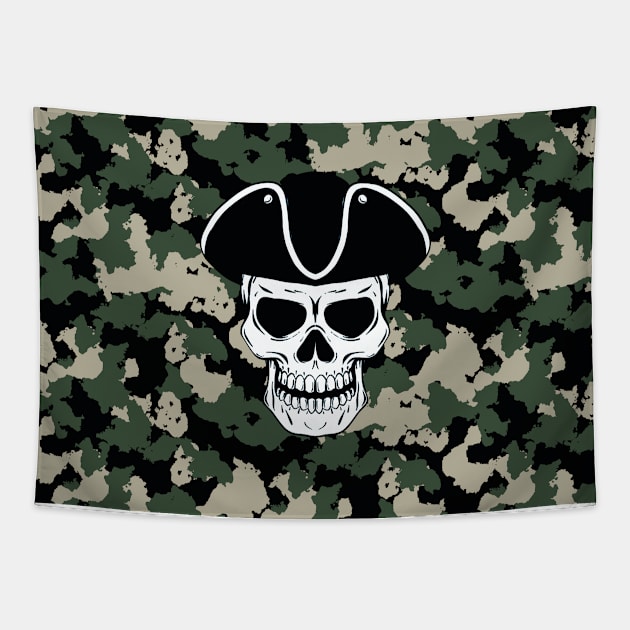 Camo skull Tapestry by designbywaqas