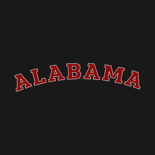 Alabama State Simple Typography T-Shirt