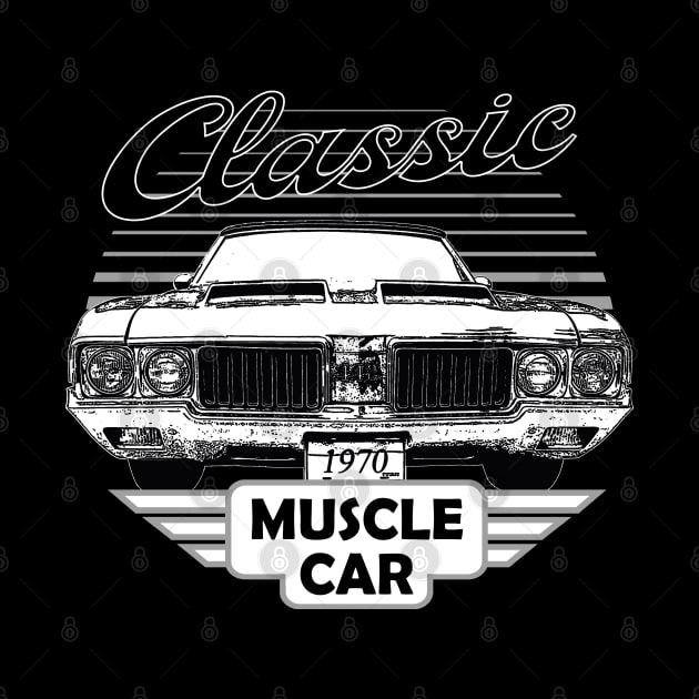 442 Classic American Muscle Car 70s by Jose Luiz Filho