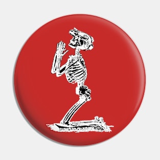 Praying Skeleton Standalone Pin