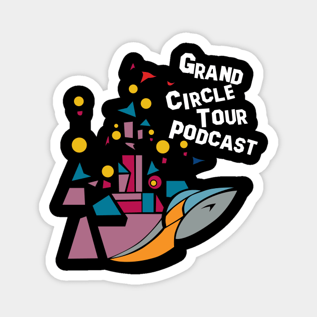 CG GCT Logo White font Magnet by GrandCircleTour