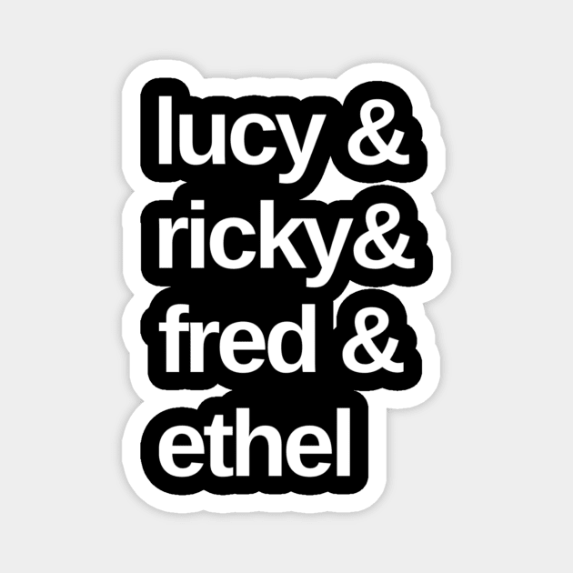 Lucy & Ricky & Fred & Ethel Magnet by TV Yesteryear