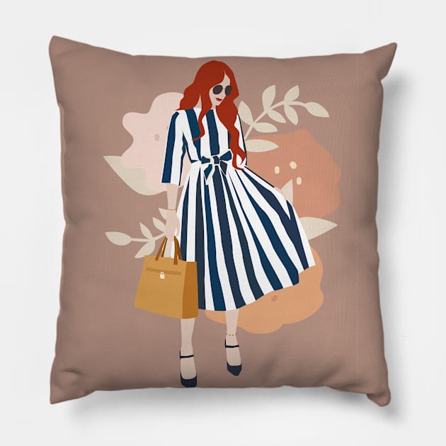 Fashionista Pillow by NJORDUR