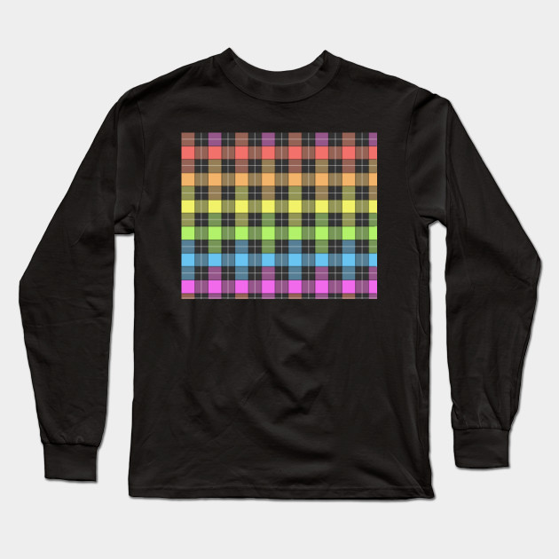 checkered long sleeve t shirt