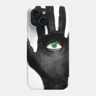 All Seeing Black Hand Phone Case