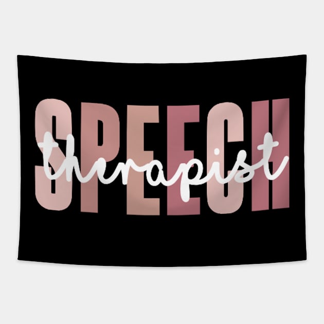 Speech Therapist Tapestry by Bododobird