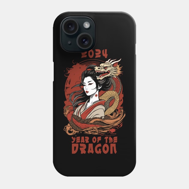 Chinese New Year | 2024 Year Of The Dragon Phone Case by TMBTM