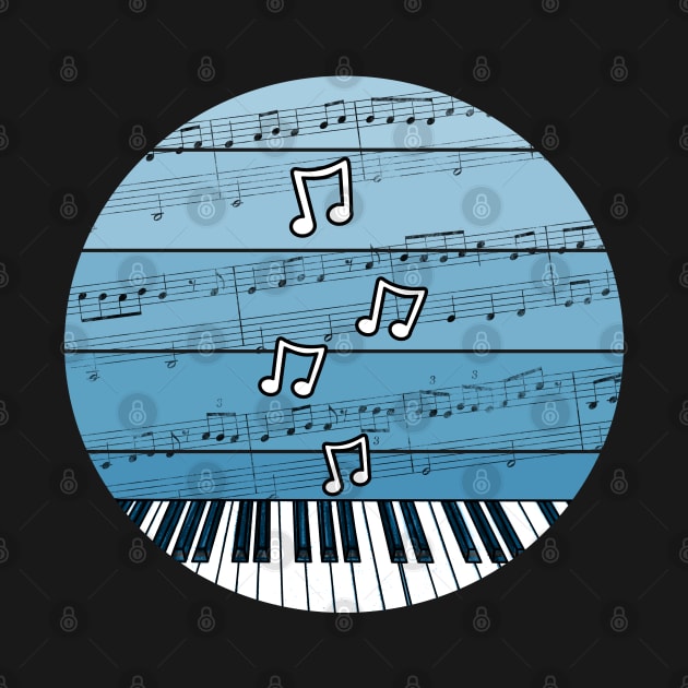 Jazz Pianist Music Notation Piano Teacher Musician by doodlerob