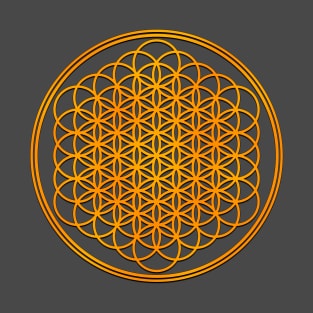 Flower Of Life Gold T-Shirt