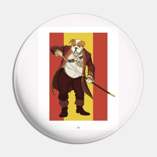 Swordmaster Bulldog Pin