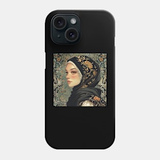 The Muslim woman painting Phone Case