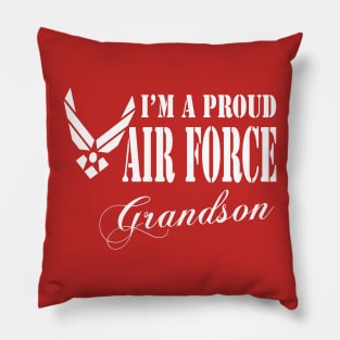 Best Gift for Grandson - I am a Proud Air Force Grandson Pillow