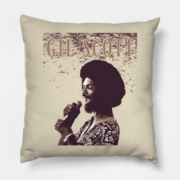 Gil Scott // Vintage Pillow by Degiab