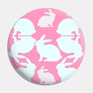 Pink Bunny Rabbit Confetti Pin