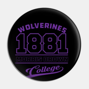 Morris Brown 1881 College Apparel Pin