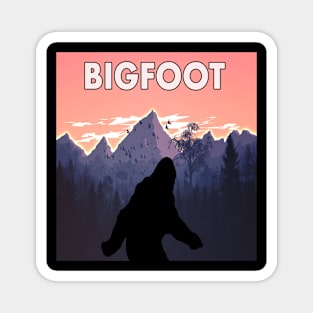 bigfoot retro Magnet