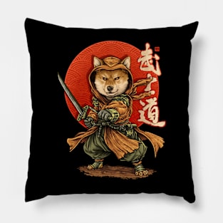 Samurai Shiba Pillow